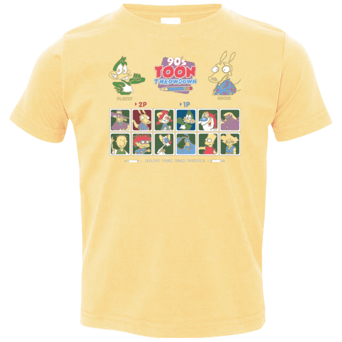 T-Shirts Butter / 2T 90s Toon Throwdown Toddler Premium T-Shirt