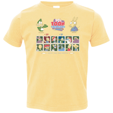 T-Shirts Butter / 2T 90s Toon Throwdown Toddler Premium T-Shirt
