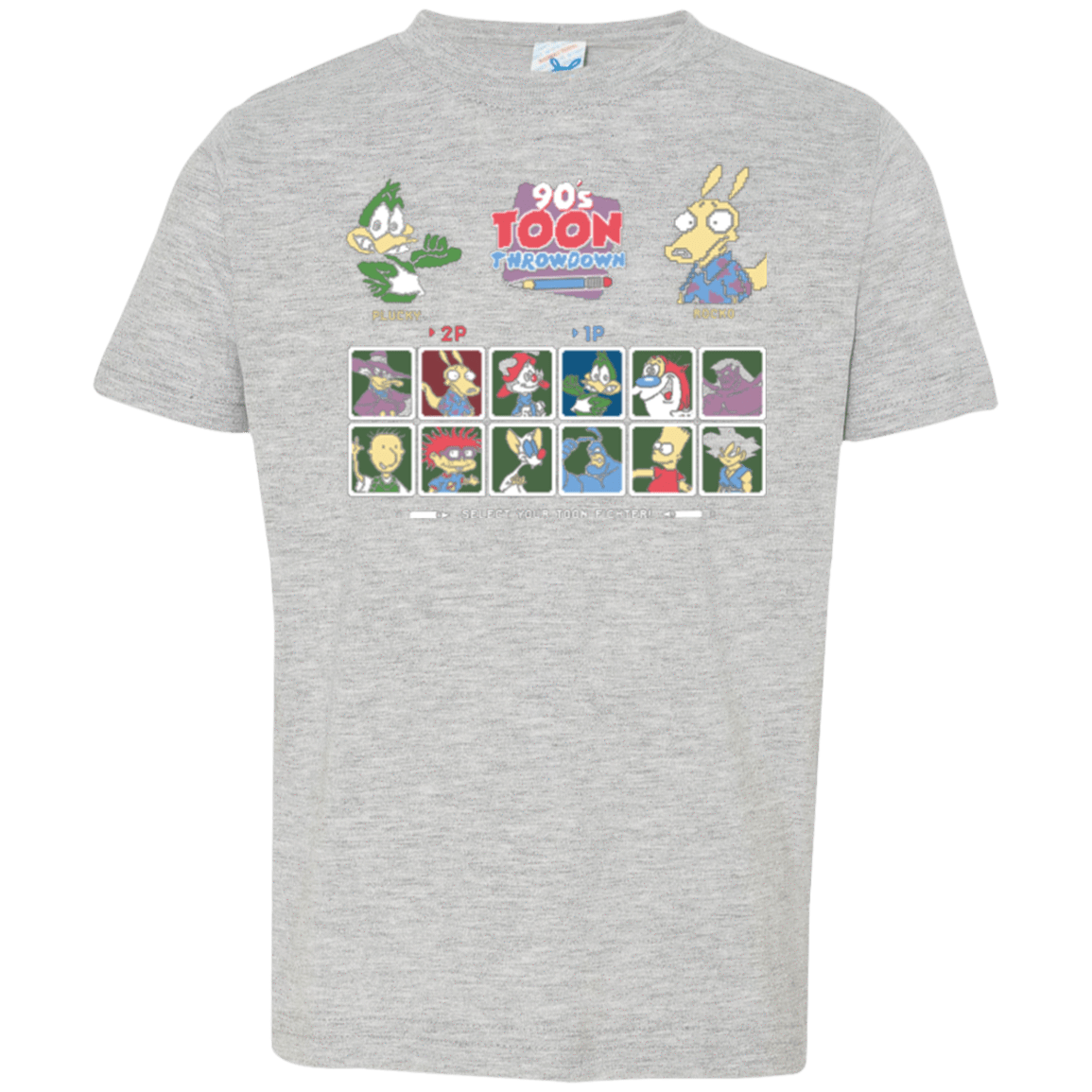 T-Shirts Heather / 2T 90s Toon Throwdown Toddler Premium T-Shirt