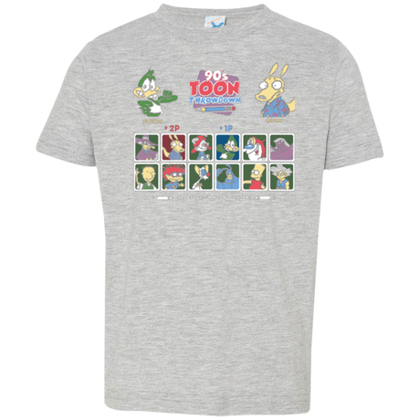 T-Shirts Heather / 2T 90s Toon Throwdown Toddler Premium T-Shirt