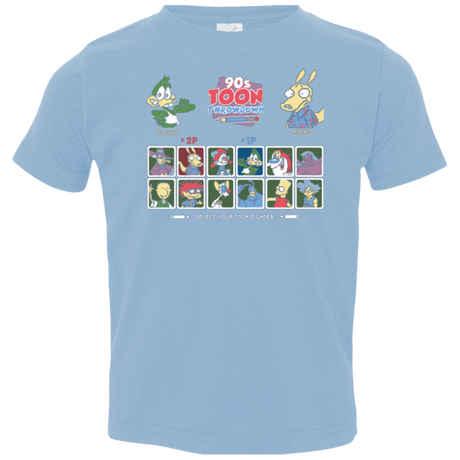 T-Shirts Light Blue / 2T 90s Toon Throwdown Toddler Premium T-Shirt