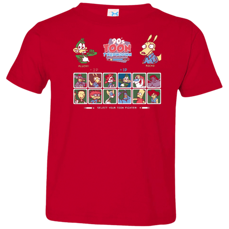 T-Shirts Red / 2T 90s Toon Throwdown Toddler Premium T-Shirt