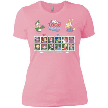 T-Shirts Light Pink / X-Small 90s Toon Throwdown Women's Premium T-Shirt