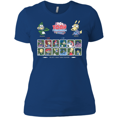 T-Shirts Royal / X-Small 90s Toon Throwdown Women's Premium T-Shirt