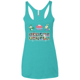 T-Shirts Tahiti Blue / X-Small 90s Toon Throwdown Women's Triblend Racerback Tank