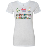 T-Shirts Heather White / Small 90s Toon Throwdown Women's Triblend T-Shirt