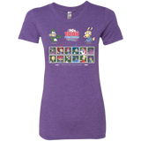 T-Shirts Purple Rush / Small 90s Toon Throwdown Women's Triblend T-Shirt