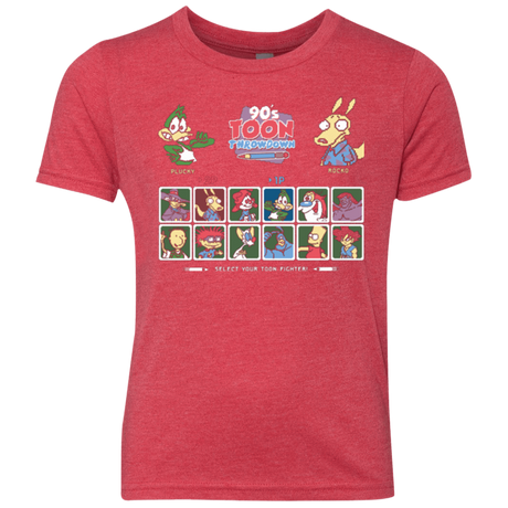 T-Shirts Vintage Red / YXS 90s Toon Throwdown Youth Triblend T-Shirt