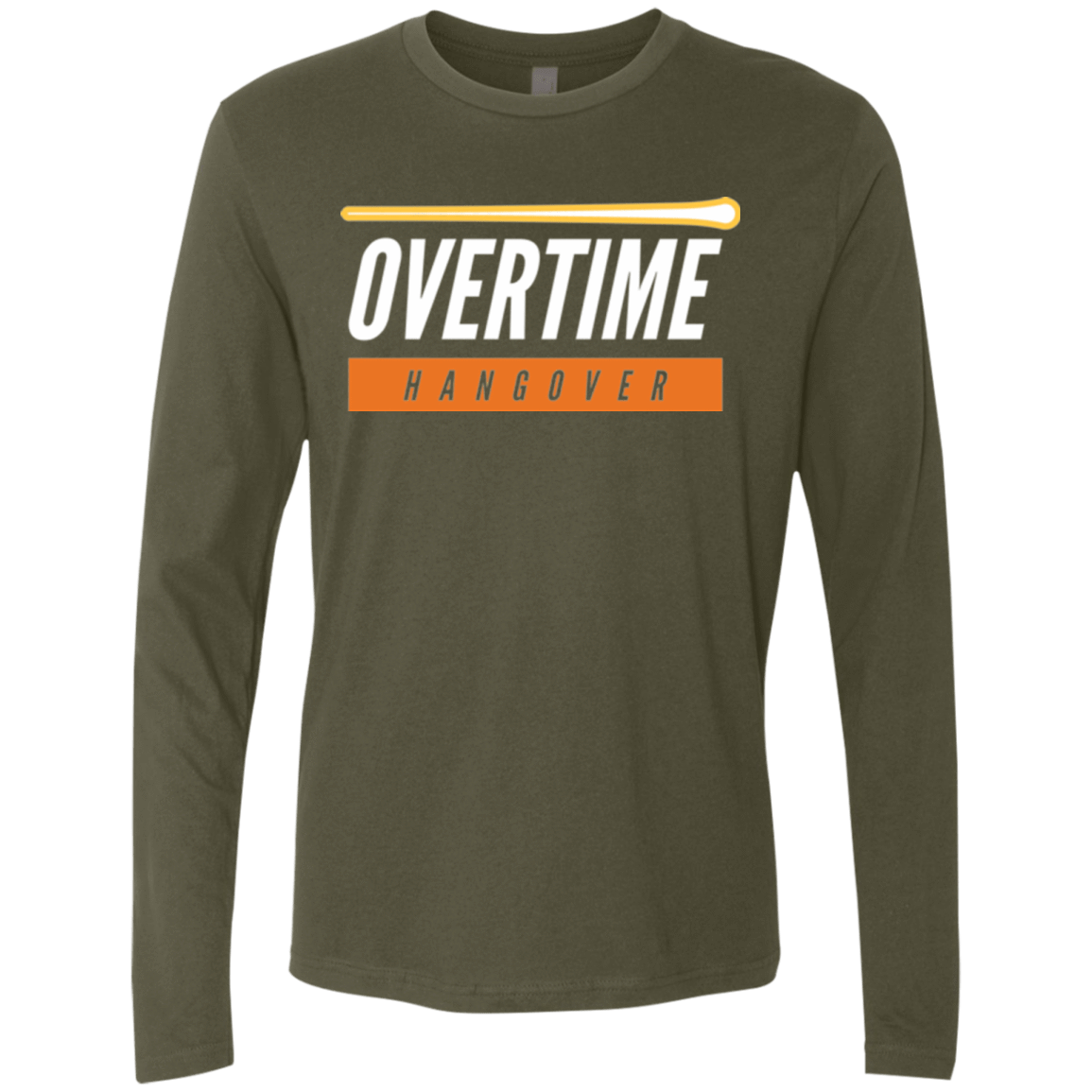 T-Shirts Military Green / Small 99 Percent Hangover Men's Premium Long Sleeve