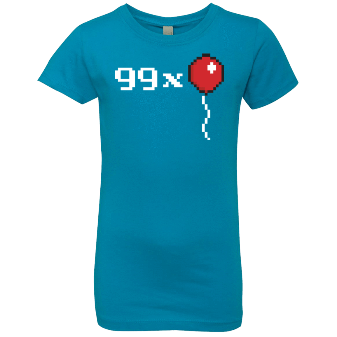T-Shirts Turquoise / YXS 99x Balloon Girls Premium T-Shirt