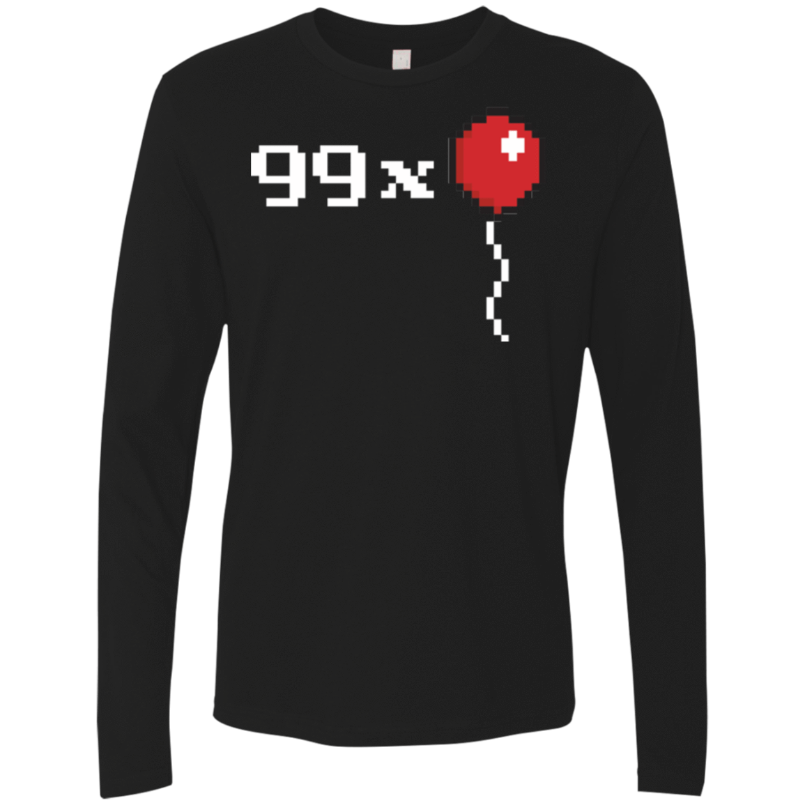 T-Shirts Black / Small 99x Balloon Men's Premium Long Sleeve