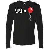 T-Shirts Black / Small 99x Balloon Men's Premium Long Sleeve