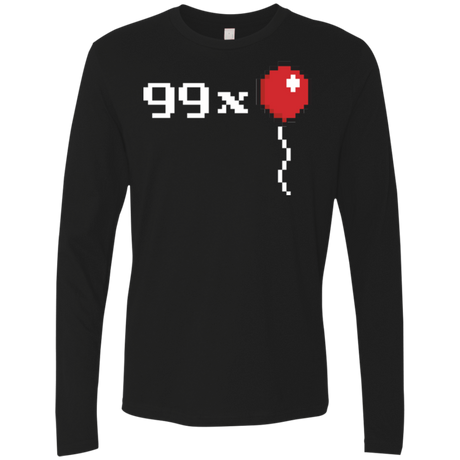 T-Shirts Black / Small 99x Balloon Men's Premium Long Sleeve