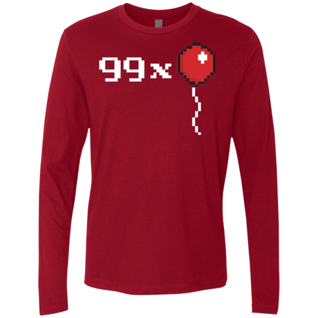 T-Shirts Cardinal / Small 99x Balloon Men's Premium Long Sleeve