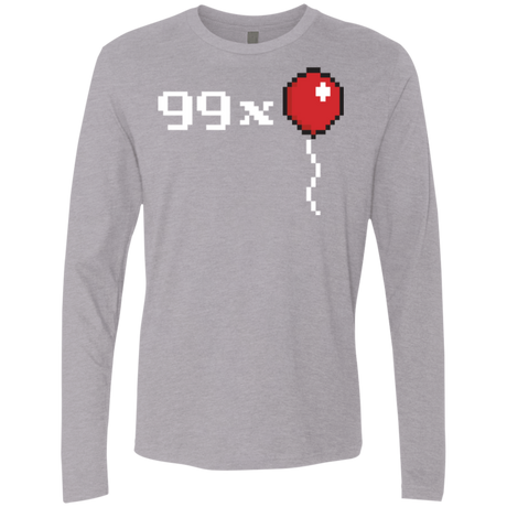T-Shirts Heather Grey / Small 99x Balloon Men's Premium Long Sleeve