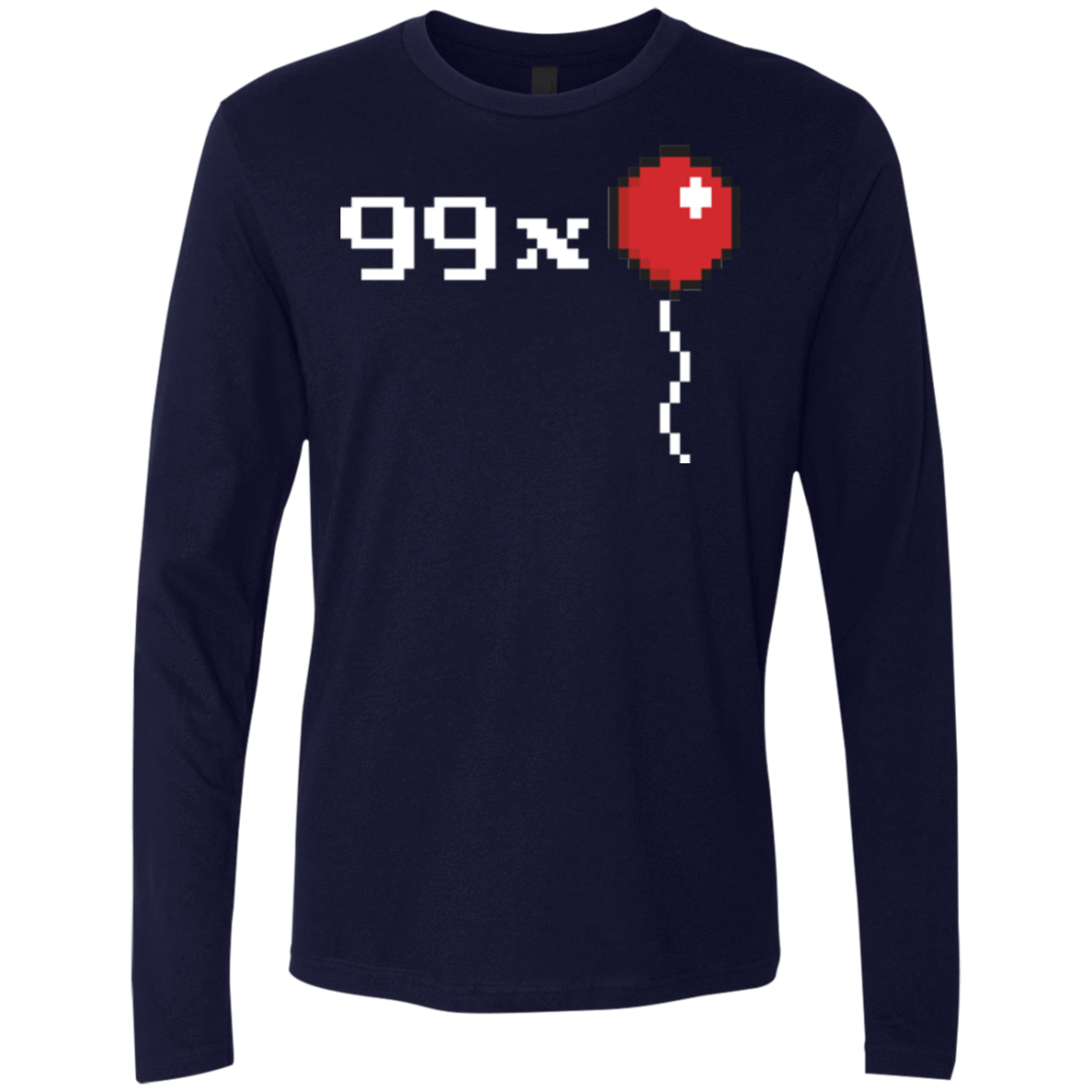 T-Shirts Midnight Navy / Small 99x Balloon Men's Premium Long Sleeve