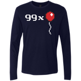 T-Shirts Midnight Navy / Small 99x Balloon Men's Premium Long Sleeve