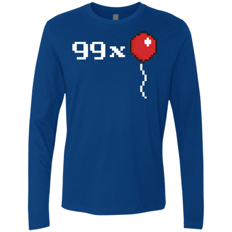 T-Shirts Royal / Small 99x Balloon Men's Premium Long Sleeve