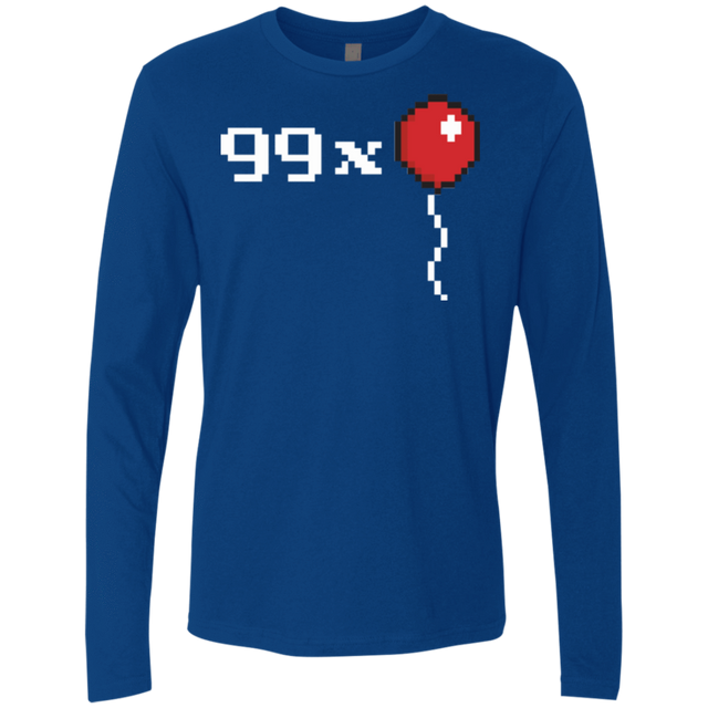 T-Shirts Royal / Small 99x Balloon Men's Premium Long Sleeve