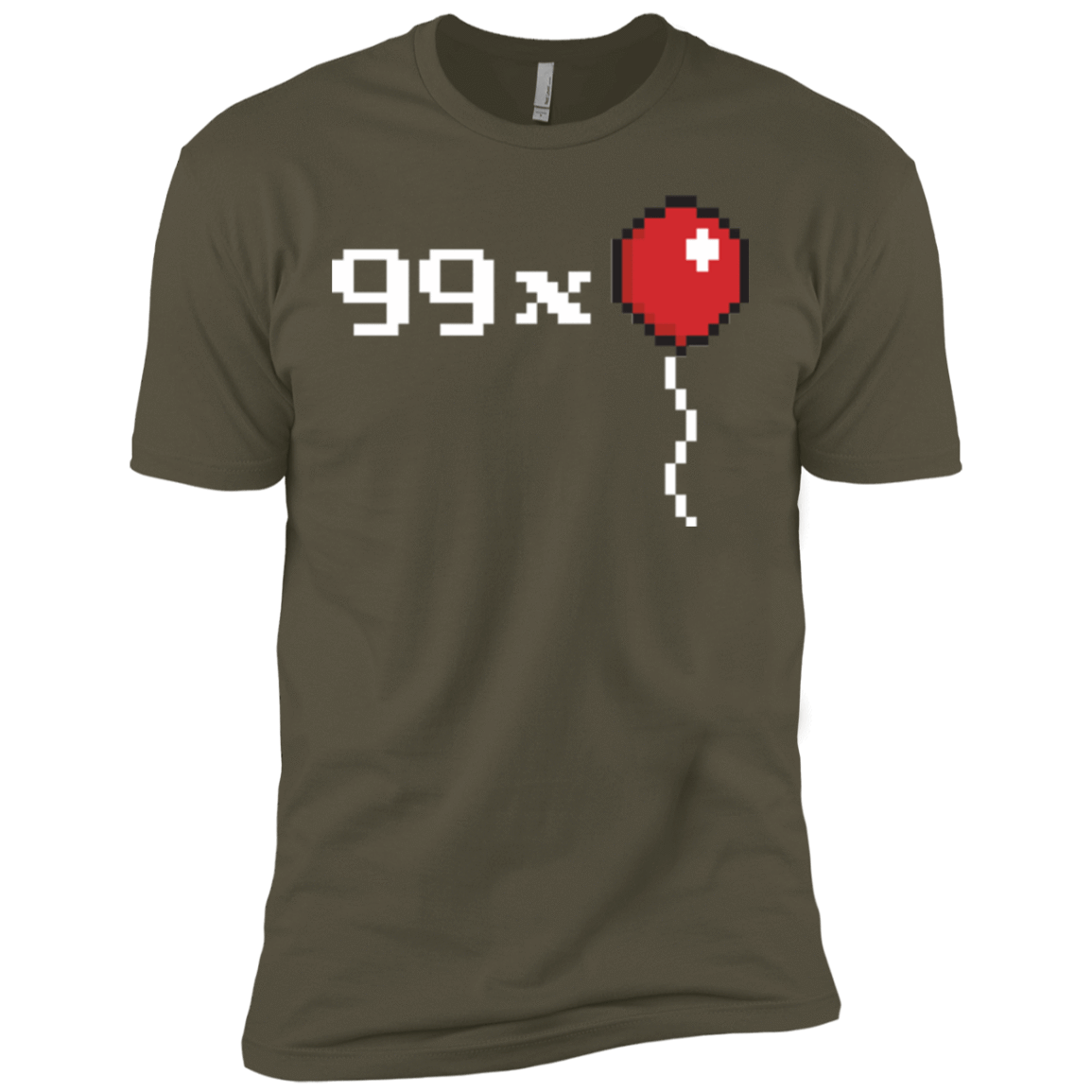 T-Shirts Military Green / X-Small 99x Balloon Men's Premium T-Shirt