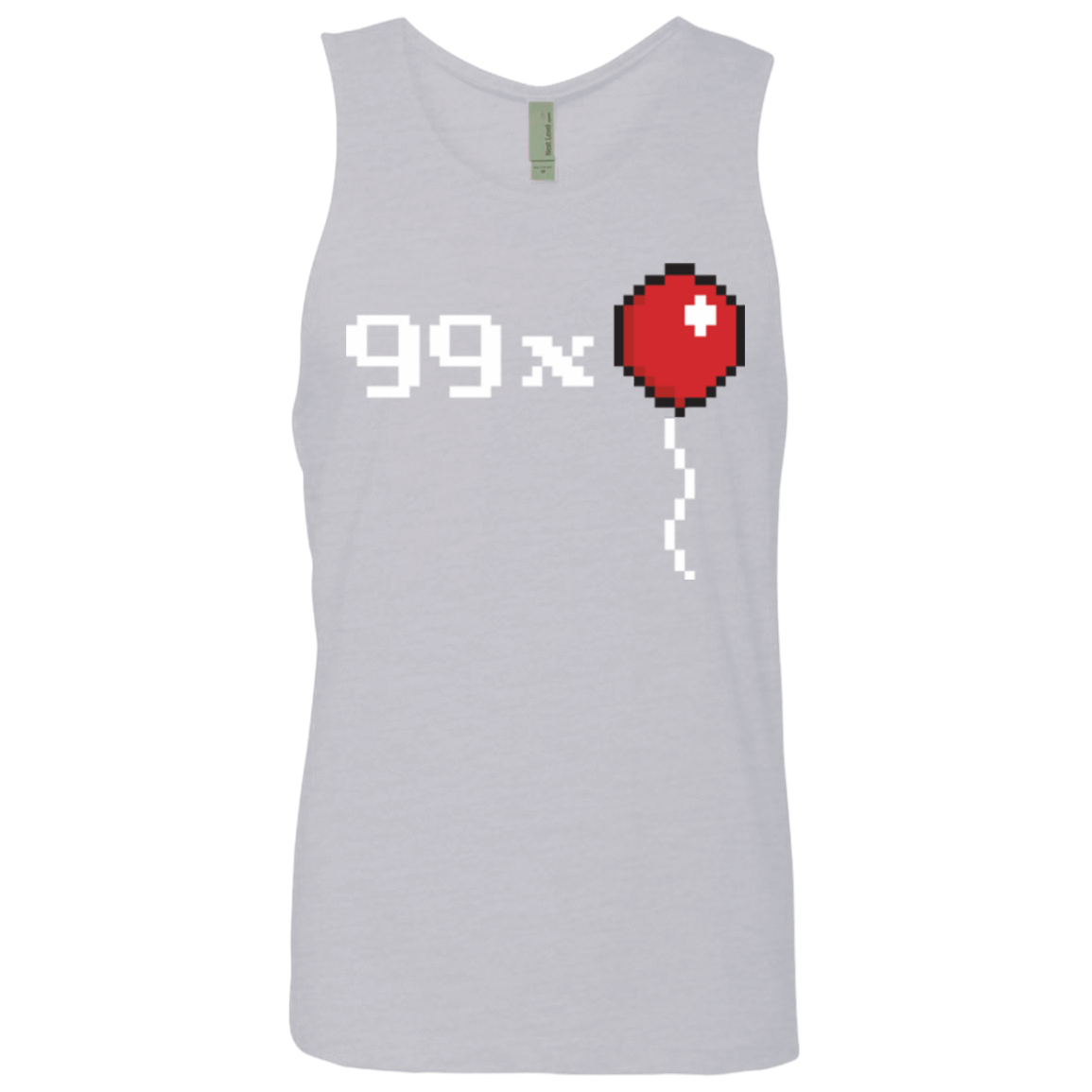 T-Shirts Heather Grey / Small 99x Balloon Men's Premium Tank Top