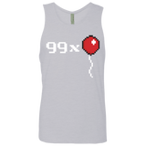 T-Shirts Heather Grey / Small 99x Balloon Men's Premium Tank Top