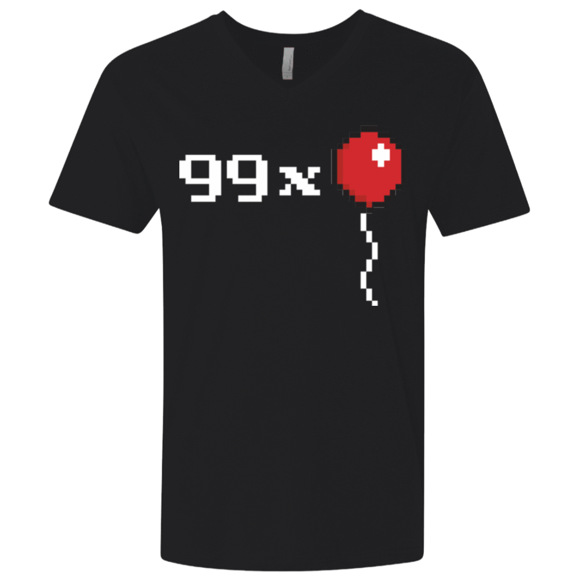 T-Shirts Black / X-Small 99x Balloon Men's Premium V-Neck