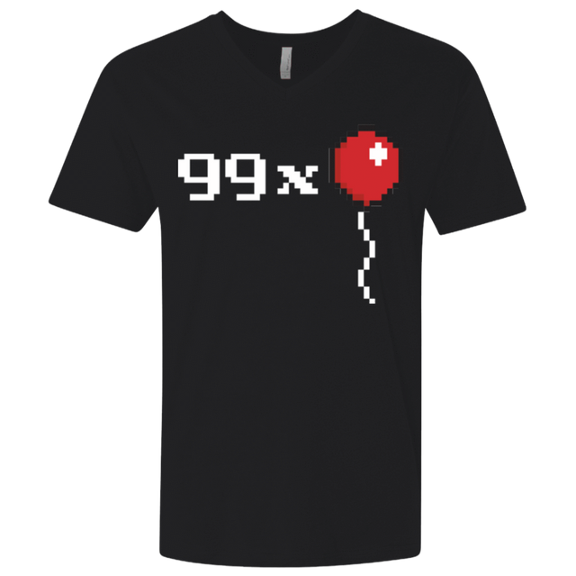 T-Shirts Black / X-Small 99x Balloon Men's Premium V-Neck