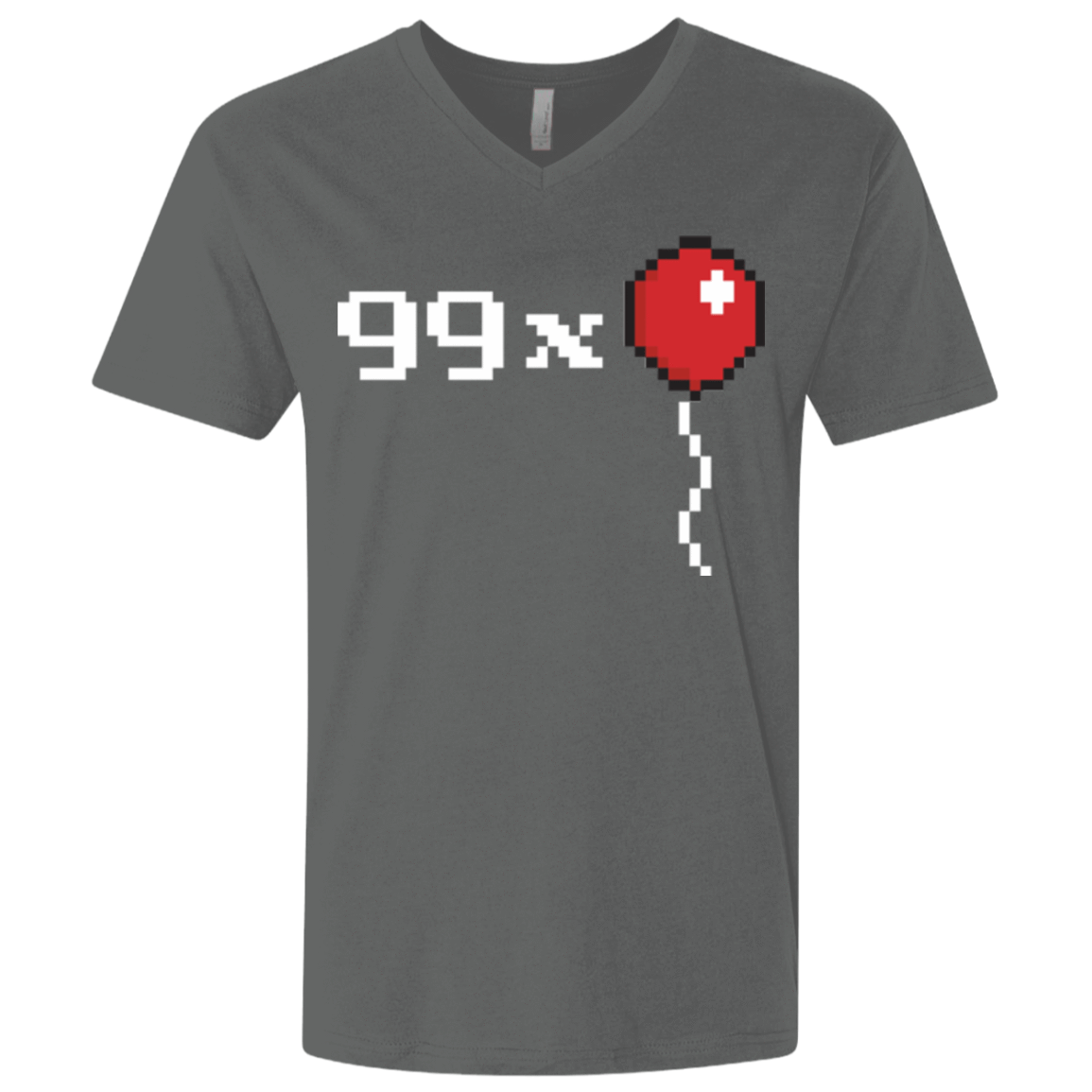 T-Shirts Heavy Metal / X-Small 99x Balloon Men's Premium V-Neck