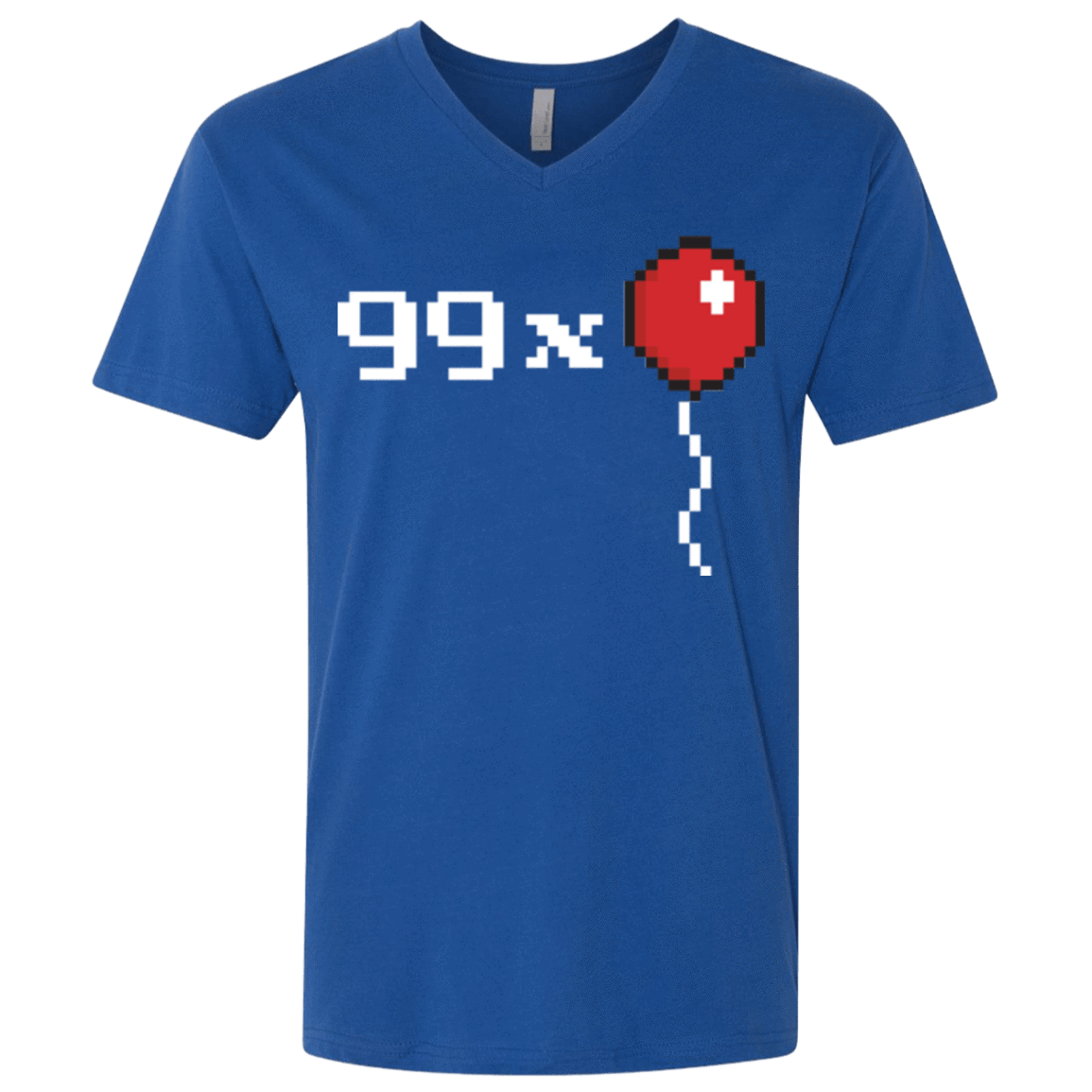 T-Shirts Royal / X-Small 99x Balloon Men's Premium V-Neck