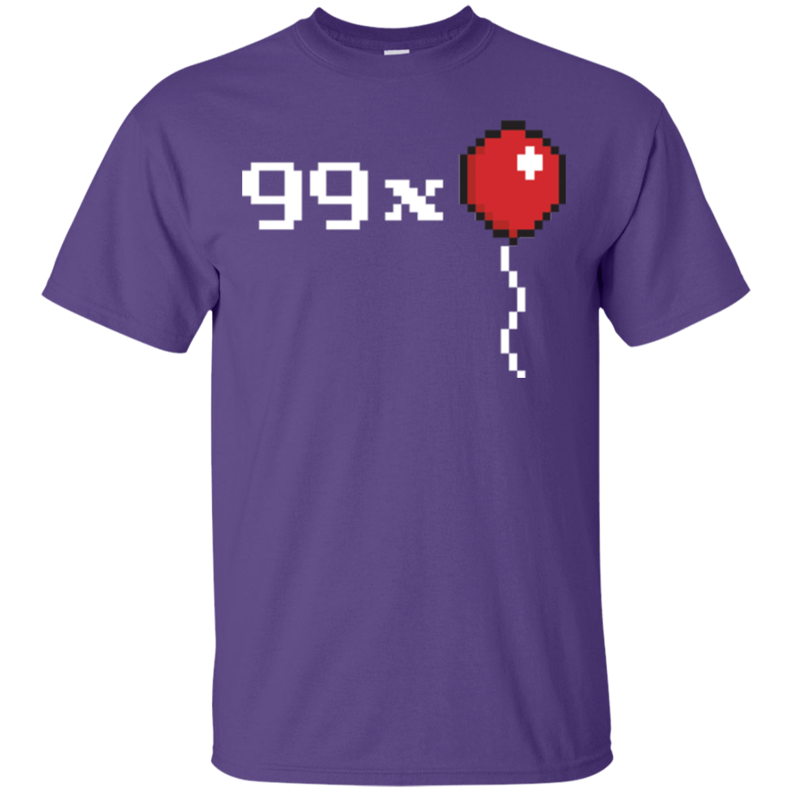 T-Shirts Purple / Small 99x Balloon T-Shirt