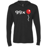 T-Shirts Vintage Black / X-Small 99x Balloon Triblend Long Sleeve Hoodie Tee