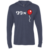 T-Shirts Vintage Navy / X-Small 99x Balloon Triblend Long Sleeve Hoodie Tee