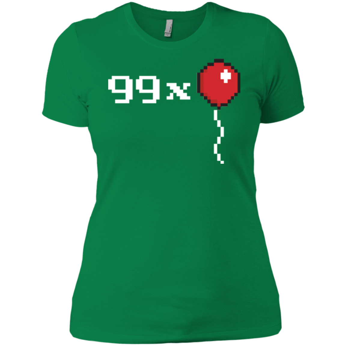 T-Shirts Kelly Green / X-Small 99x Balloon Women's Premium T-Shirt