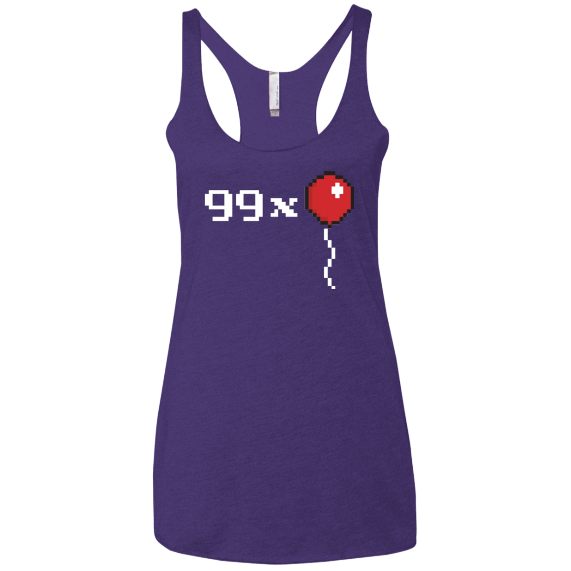 T-Shirts Purple / X-Small 99x Balloon Women's Triblend Racerback Tank