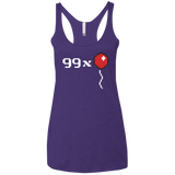 T-Shirts Purple / X-Small 99x Balloon Women's Triblend Racerback Tank