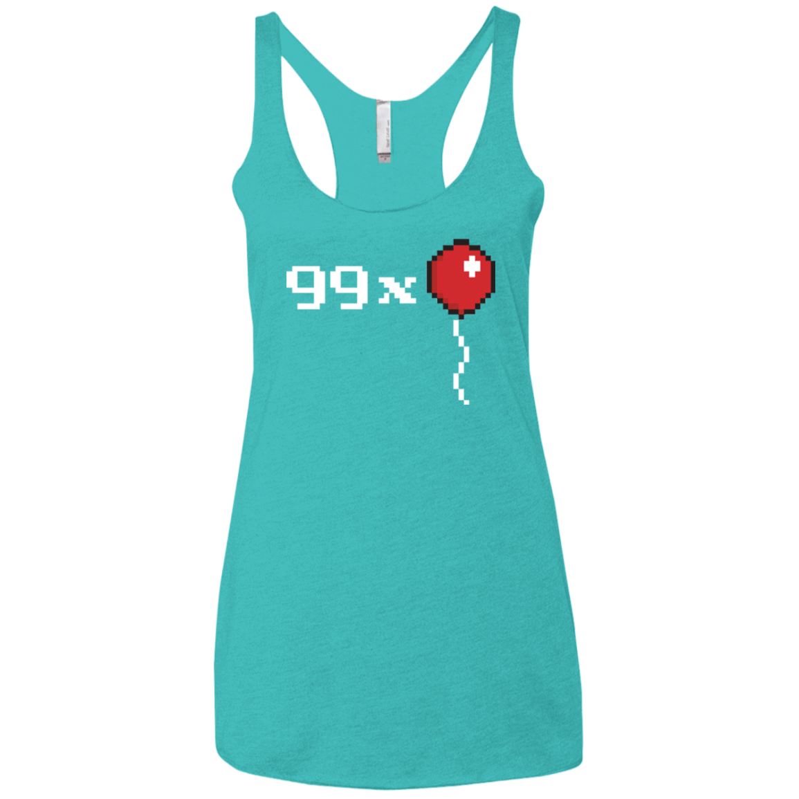 T-Shirts Tahiti Blue / X-Small 99x Balloon Women's Triblend Racerback Tank