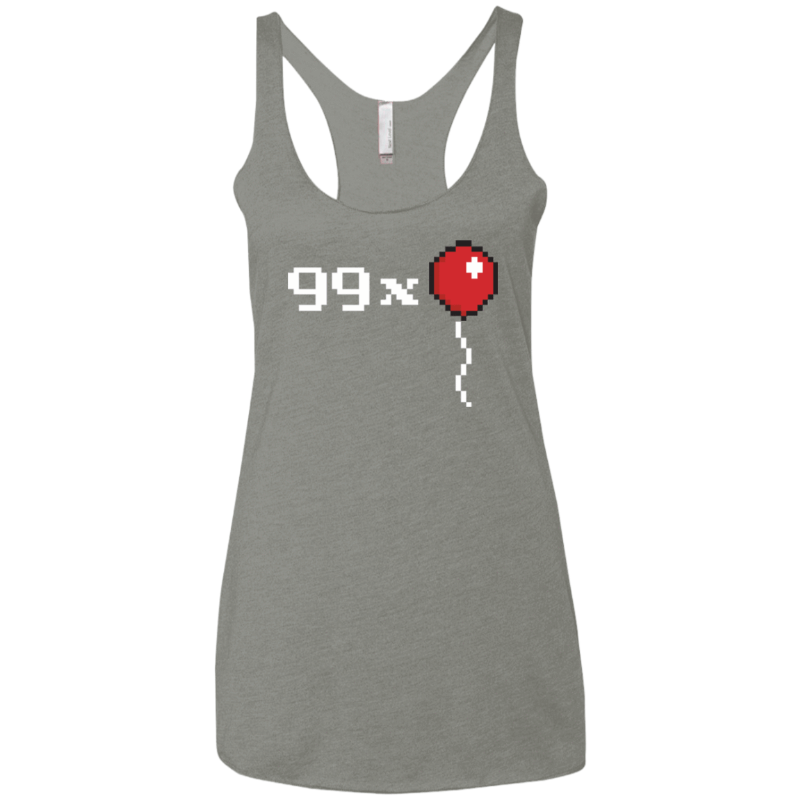 T-Shirts Venetian Grey / X-Small 99x Balloon Women's Triblend Racerback Tank