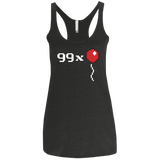 T-Shirts Vintage Black / X-Small 99x Balloon Women's Triblend Racerback Tank