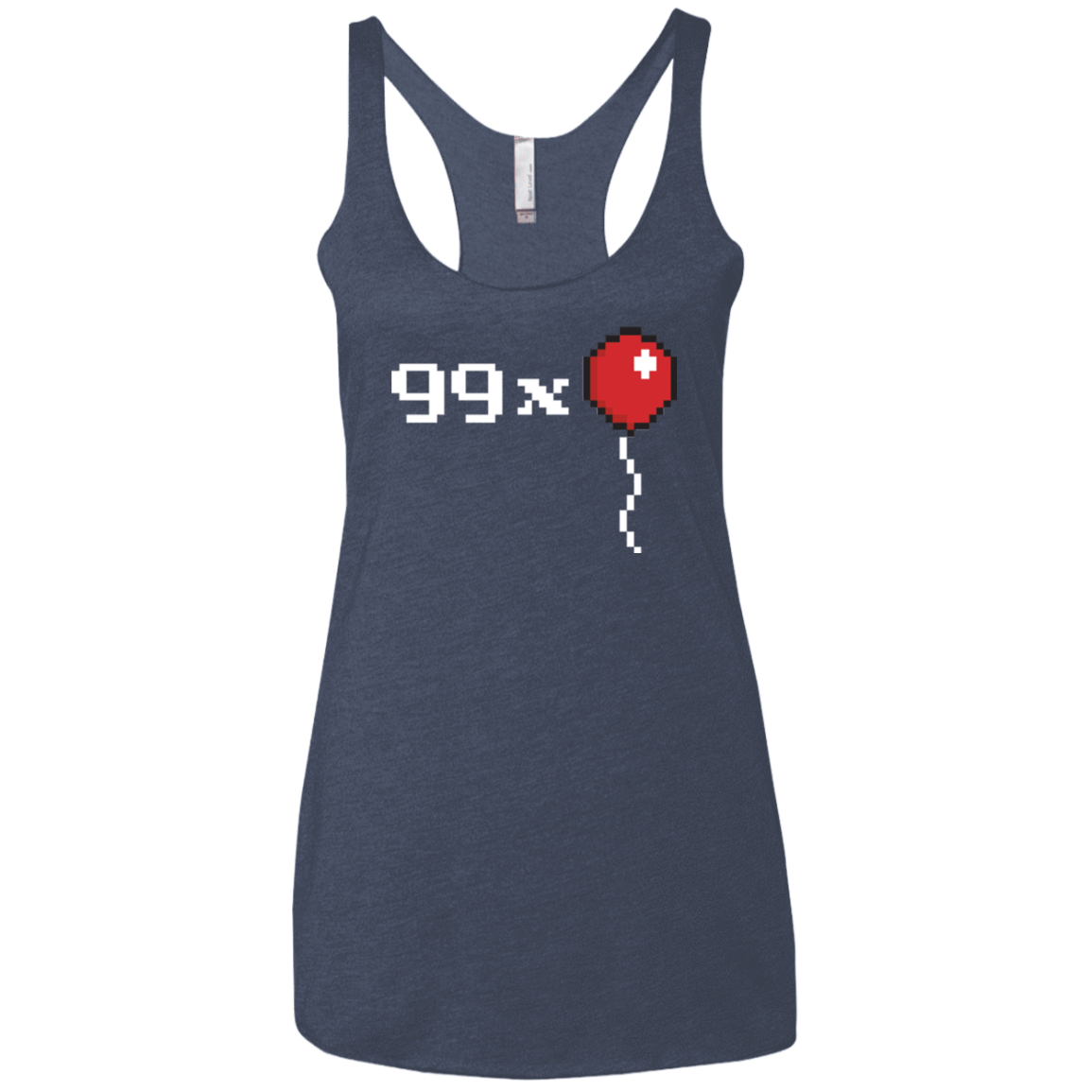 T-Shirts Vintage Navy / X-Small 99x Balloon Women's Triblend Racerback Tank