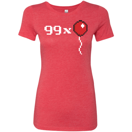 T-Shirts Vintage Red / Small 99x Balloon Women's Triblend T-Shirt