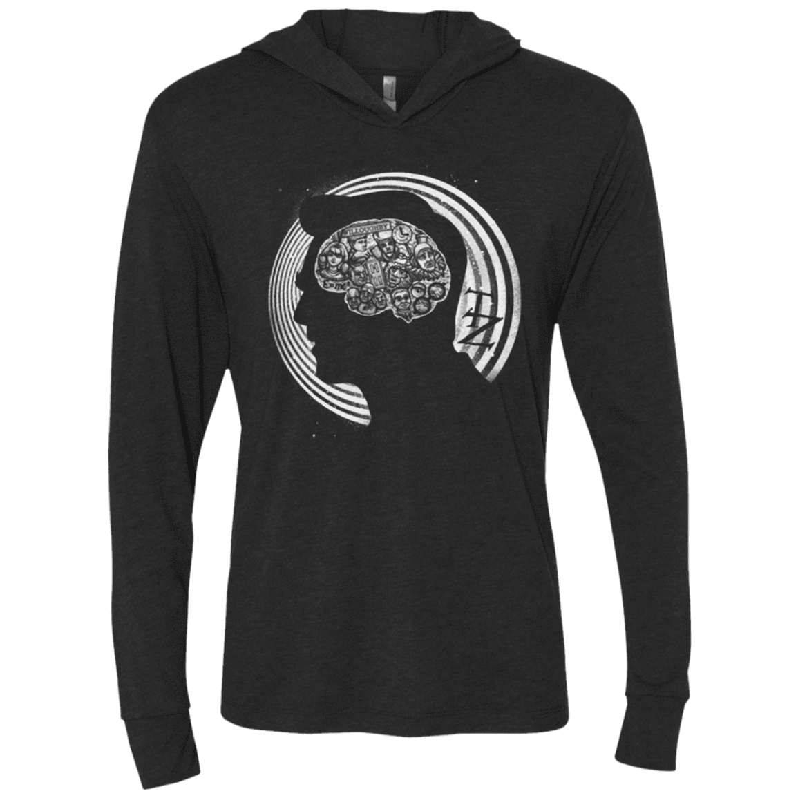 T-Shirts Vintage Black / X-Small A Dimension of Mind Triblend Long Sleeve Hoodie Tee