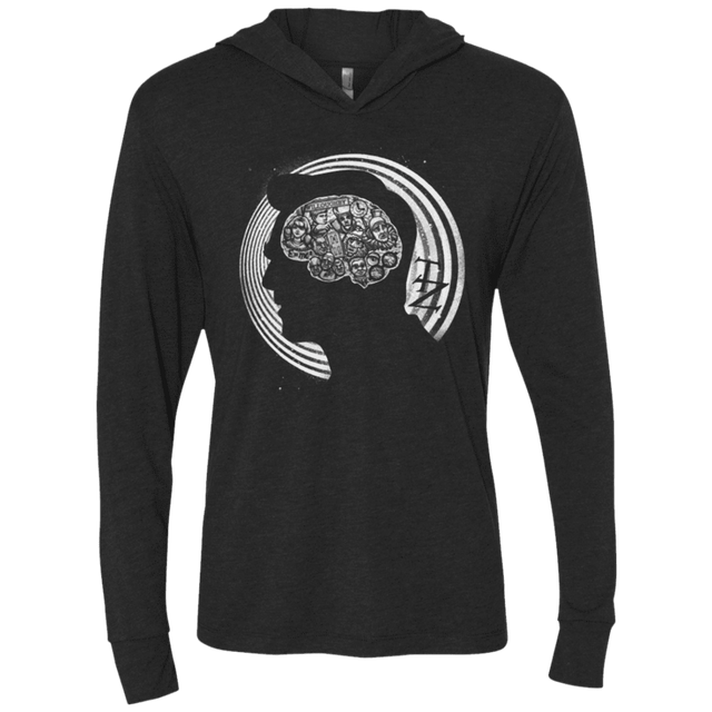 T-Shirts Vintage Black / X-Small A Dimension of Mind Triblend Long Sleeve Hoodie Tee