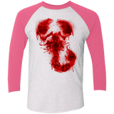 T-Shirts Heather White/Vintage Pink / X-Small A Dreadful Symbol Triblend 3/4 Sleeve