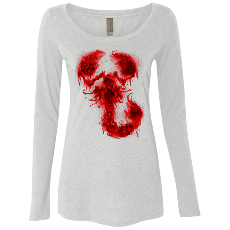 T-Shirts Heather White / Small A Dreadful Symbol Women's Triblend Long Sleeve Shirt