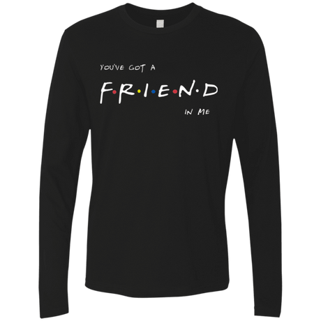 T-Shirts Black / Small A Friend In Me Men's Premium Long Sleeve