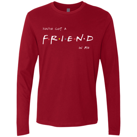 T-Shirts Cardinal / Small A Friend In Me Men's Premium Long Sleeve
