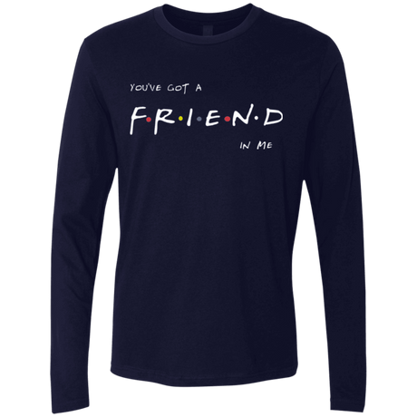 T-Shirts Midnight Navy / Small A Friend In Me Men's Premium Long Sleeve