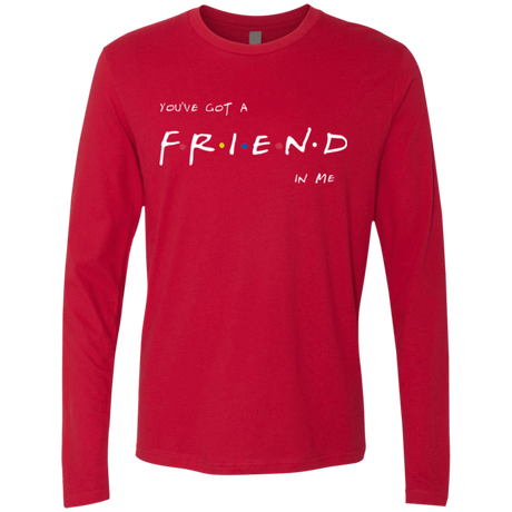 T-Shirts Red / Small A Friend In Me Men's Premium Long Sleeve