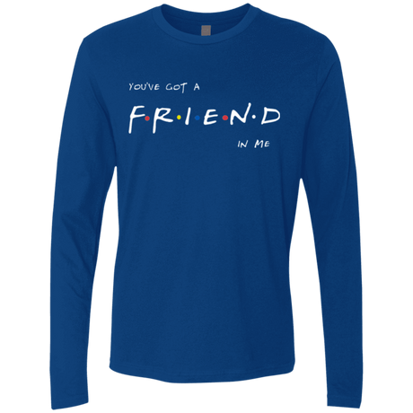 T-Shirts Royal / Small A Friend In Me Men's Premium Long Sleeve